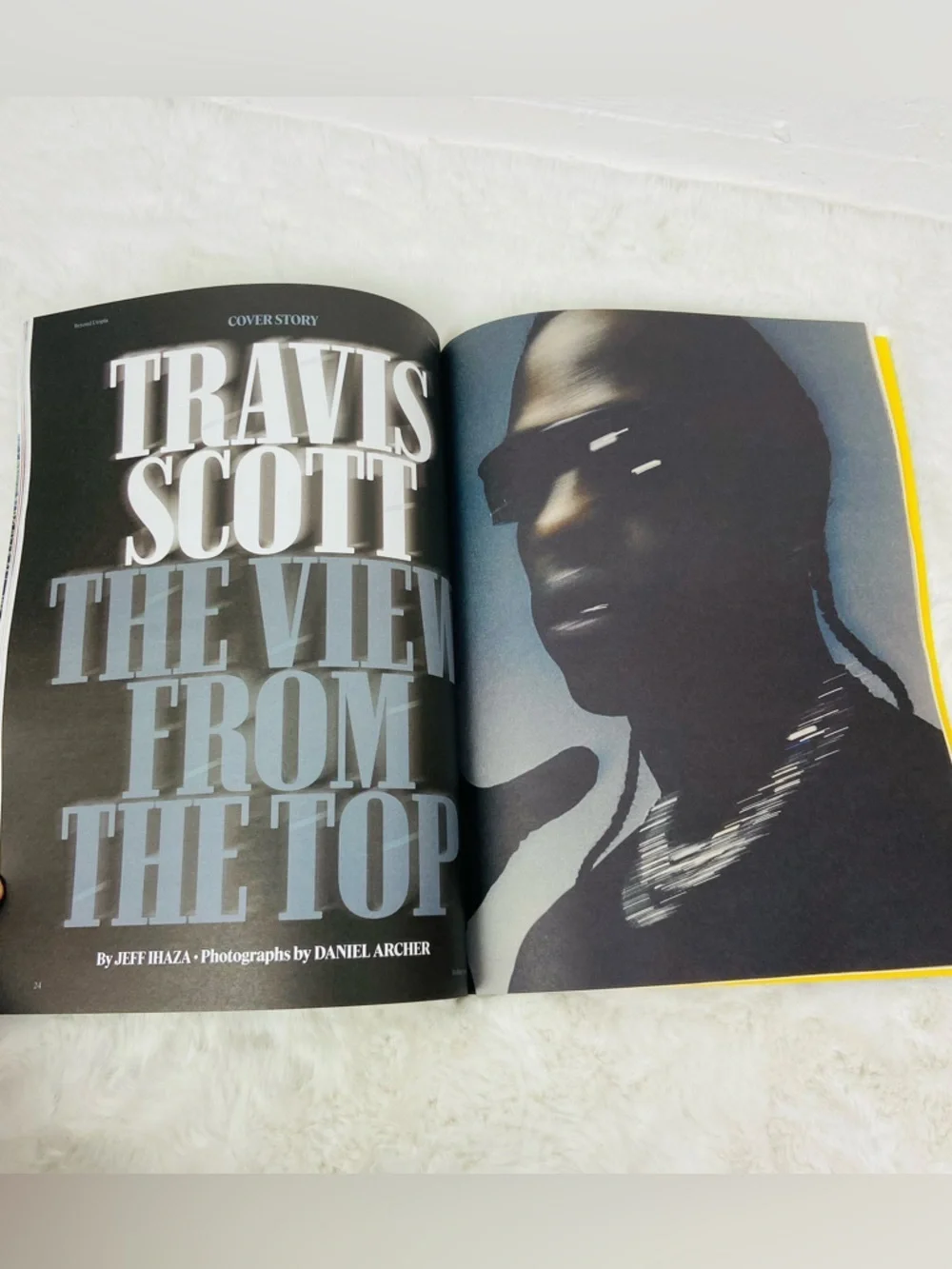 the Rolling Stones Orange & Blue Travis Scott beyond utopia Cover